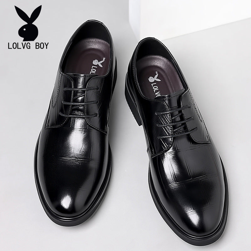 Breathable Soft Sole, Height-Boosting British Style Wedding & Business Shoes