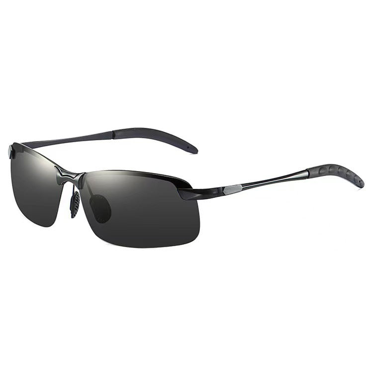 Mens Color-Changing Polarized Sunglasses  Day & Night Driving & Fishing Glasses