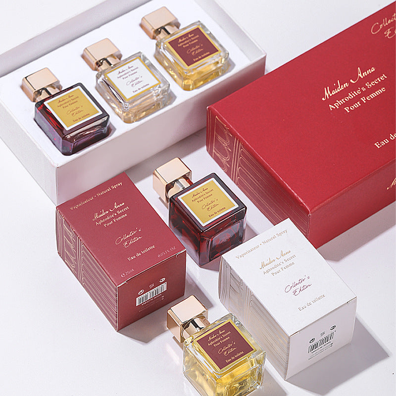 Women's perfume set three-piece set long-lasting eau de parfum