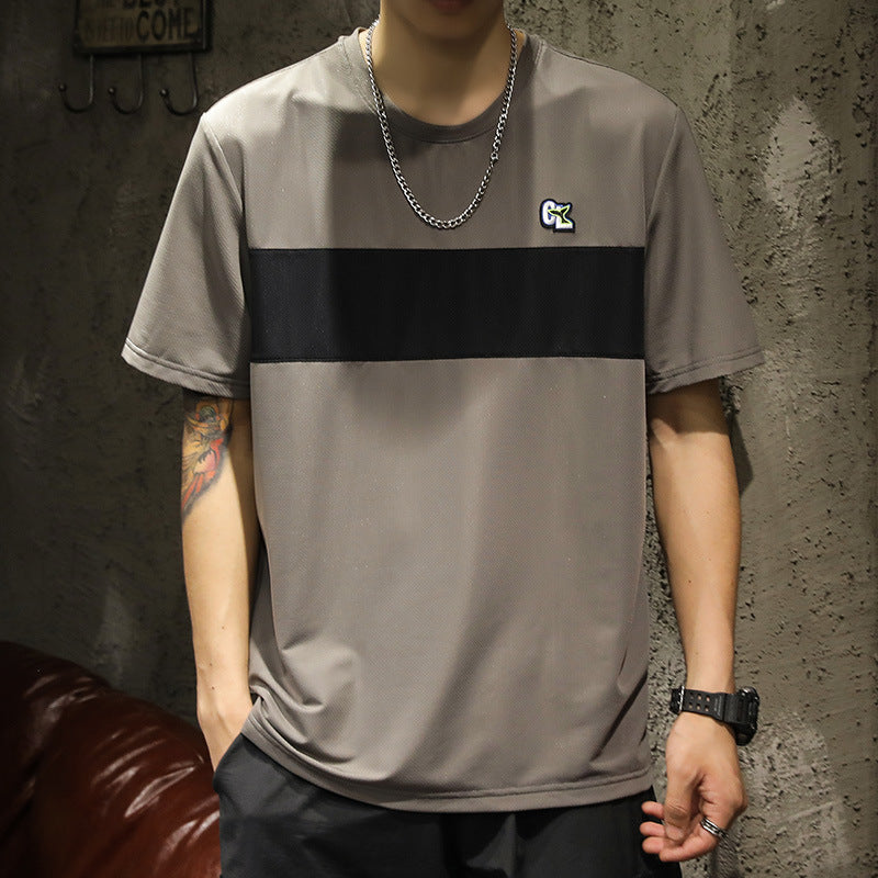 Mens Plus Size Loose Summer T-Shirt