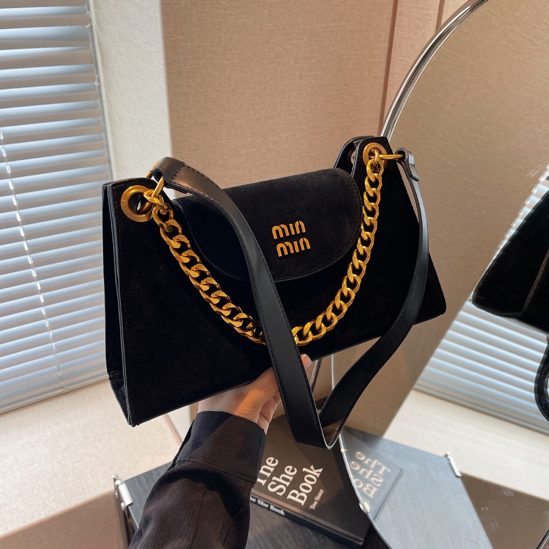 Frosted Chain Shoulder Bag