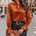 Women's Casual and Versatile Simple Shirt with Temperament