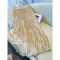 Classic Velvet Midi Skirt