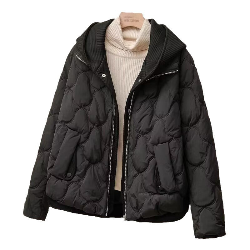 Women's Faux  Hooded Winter Puffer Jacket