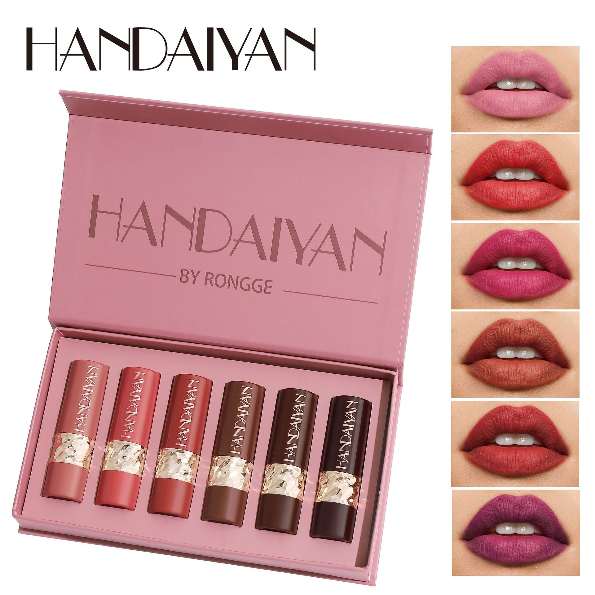Han Daiyan HANDAIYAN Six Matte Lipstick, natural easy-to-color lipsticks