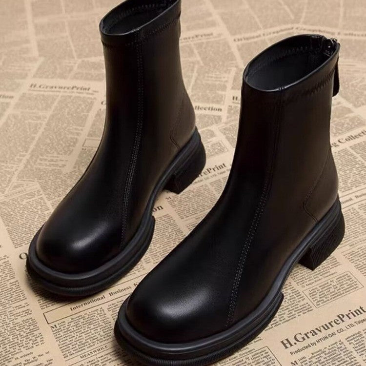 Autumn Winter Women's Block Heel Ankle Boots (On Hand)
