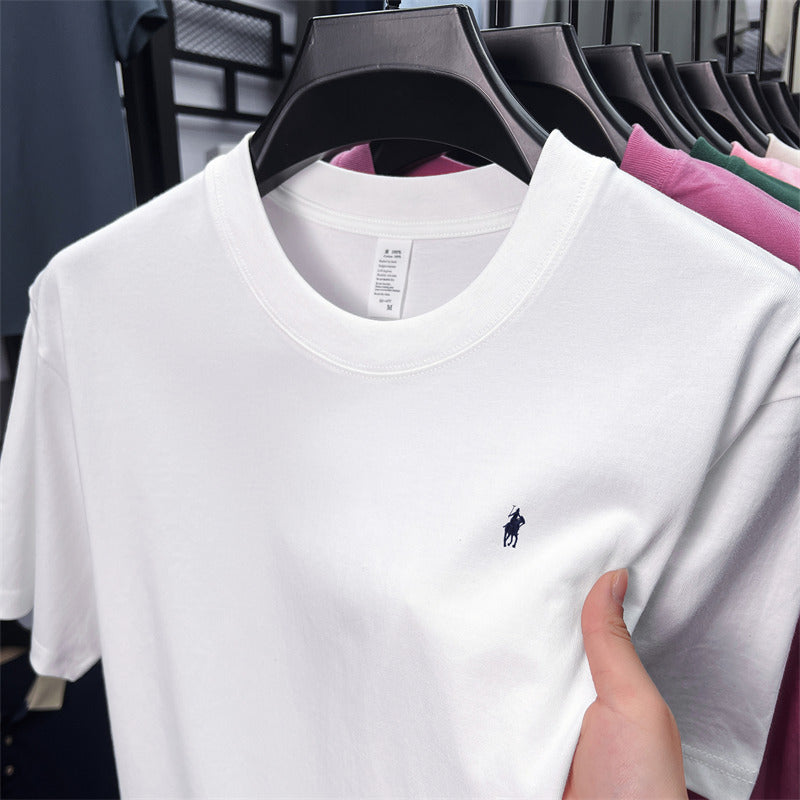Men’s Ruff Pony Logo Embroidered Crew-Neck Tee