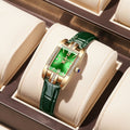 Women's Waterproof Quartz Watch - Elegant Leather & Steel Band