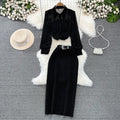 celebrity temperament two-piece high-waisted skirt (On Hand)
