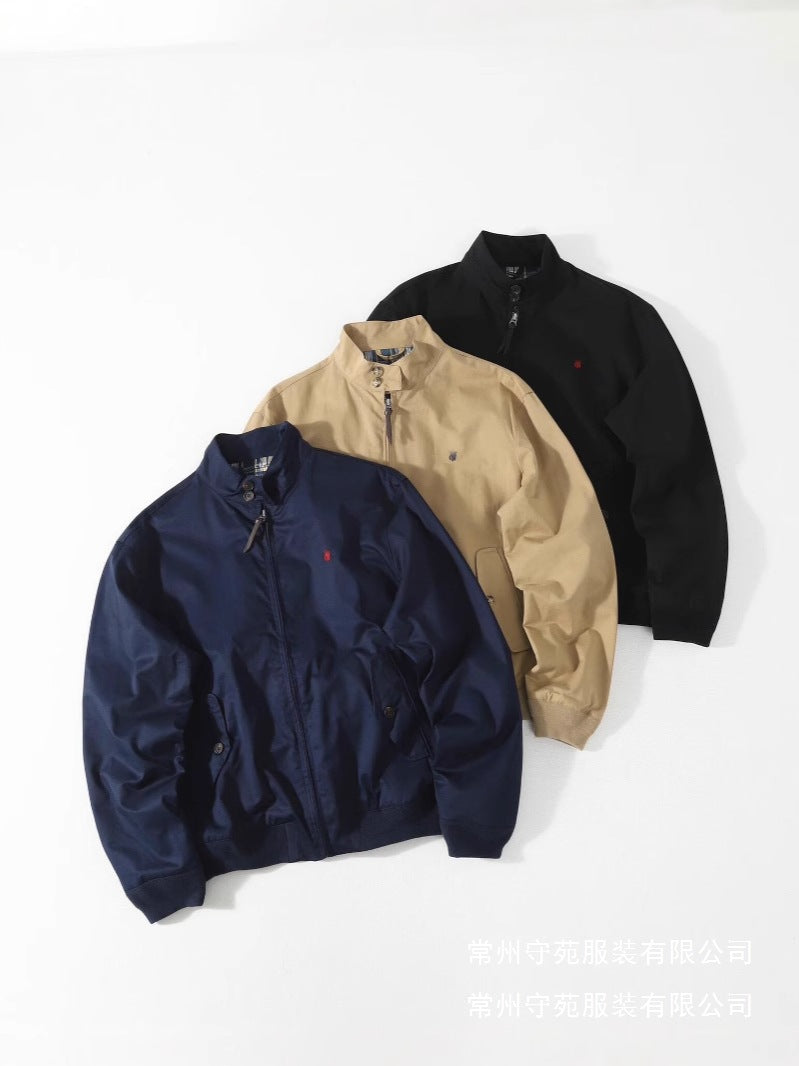Mens Vintage Embroidered Casual Jacket