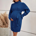 Cozy Embrace Maternity Sweater Dress
