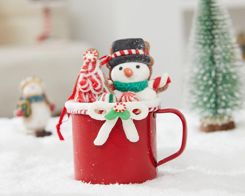 Merry Christmas Enamel Mug Décor