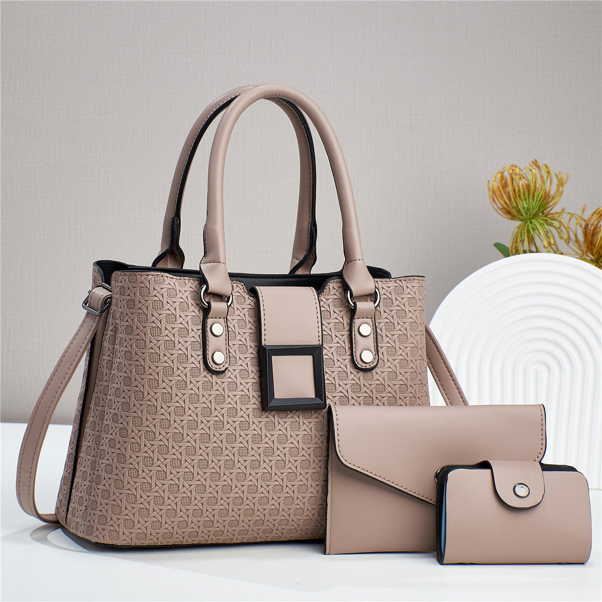 Elegant 3-Piece Handbag Set