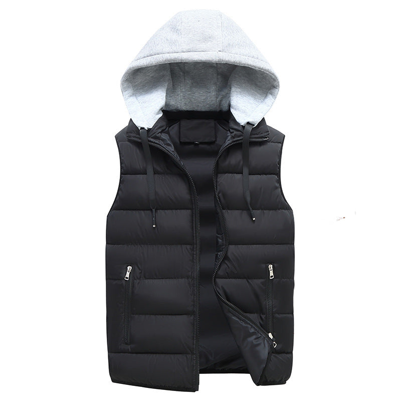 Quilted Hooded Vest  Cloud Layer