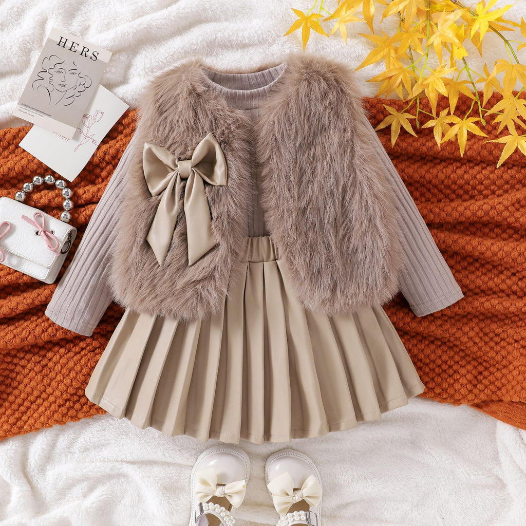 Girls' Autumn/Winter 3-Piece Outfit