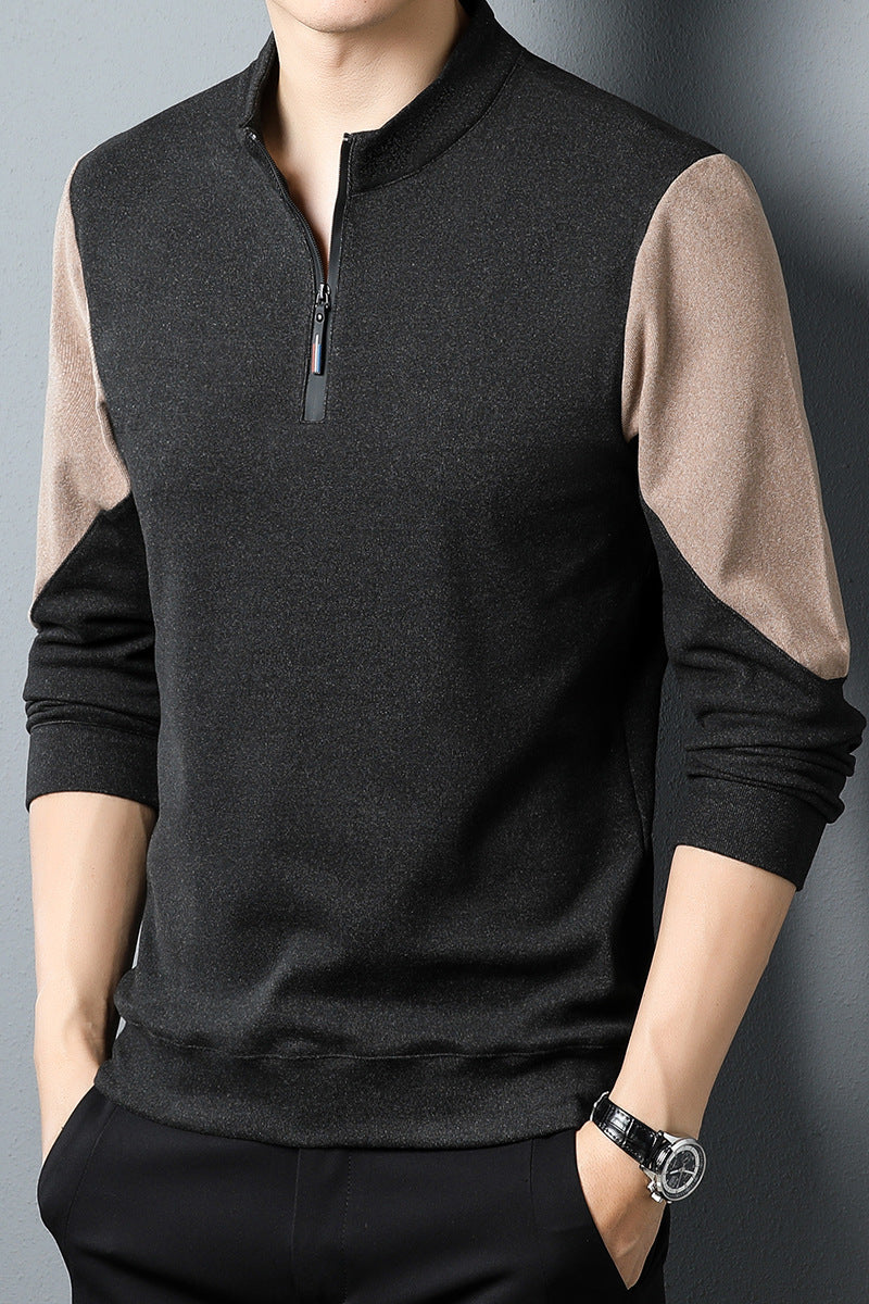 Velvet Quarter-Zip Pullover