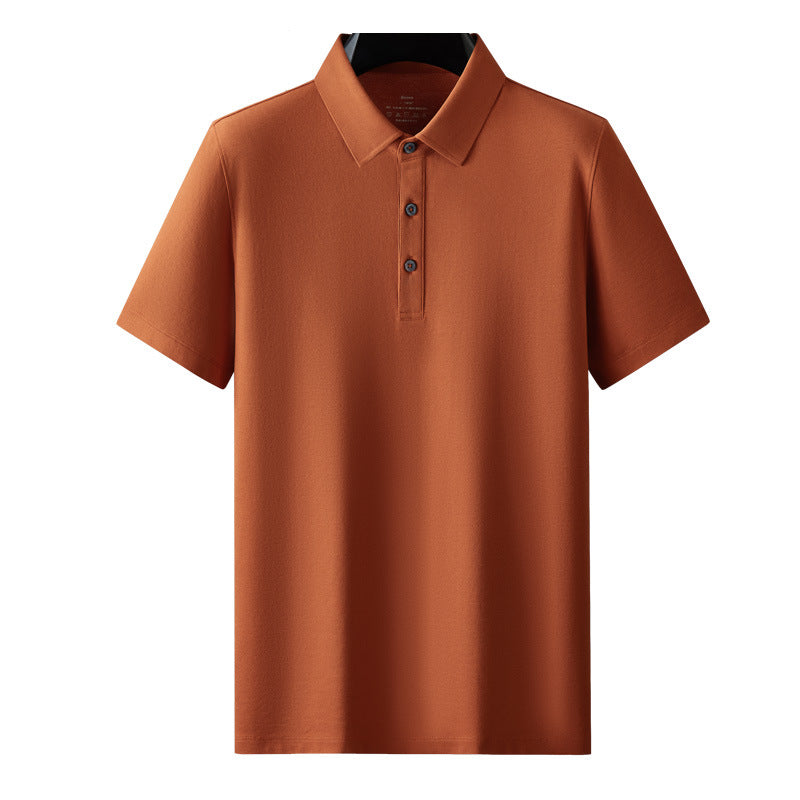 Mens Slim Fit Cotton Polo Shirt FW9855  Comfortable Non-Marking Short Sleeve