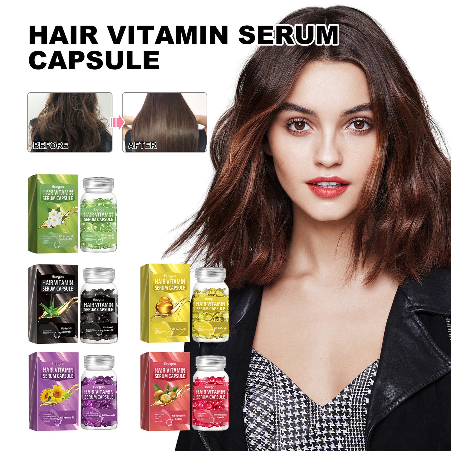 HOEGOA Hair Oil Treatment Capsules