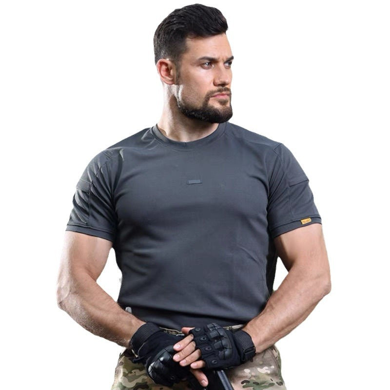 Coolmax Short Sleeve Tactical T-Shirt – Breathable, Quick-Dry, Wear-Resistant Training Top for Men & Women