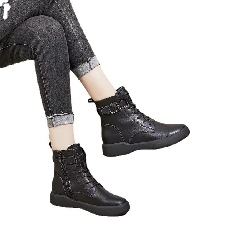 British Style Platform Martin Boots for Women