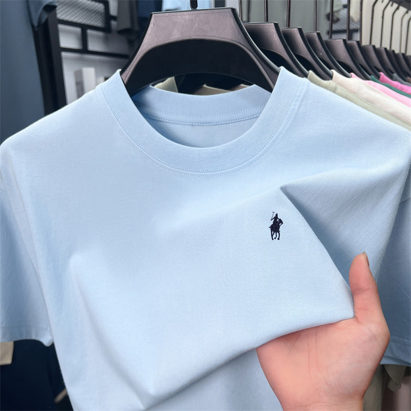 Men’s Ruff Pony Logo Embroidered Crew-Neck Tee