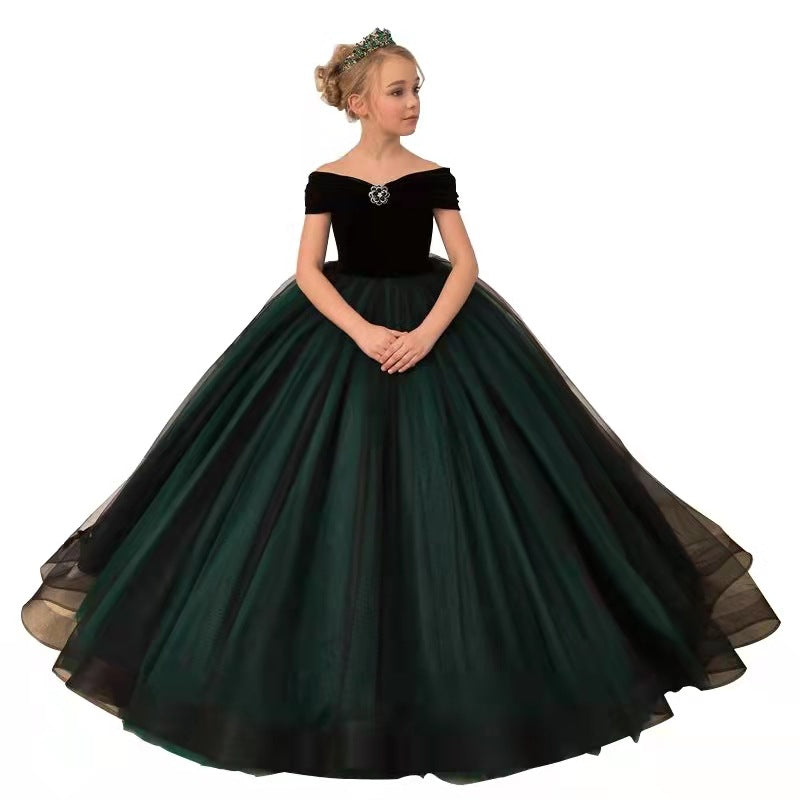 Radiant Emerald Princess Ball Gown