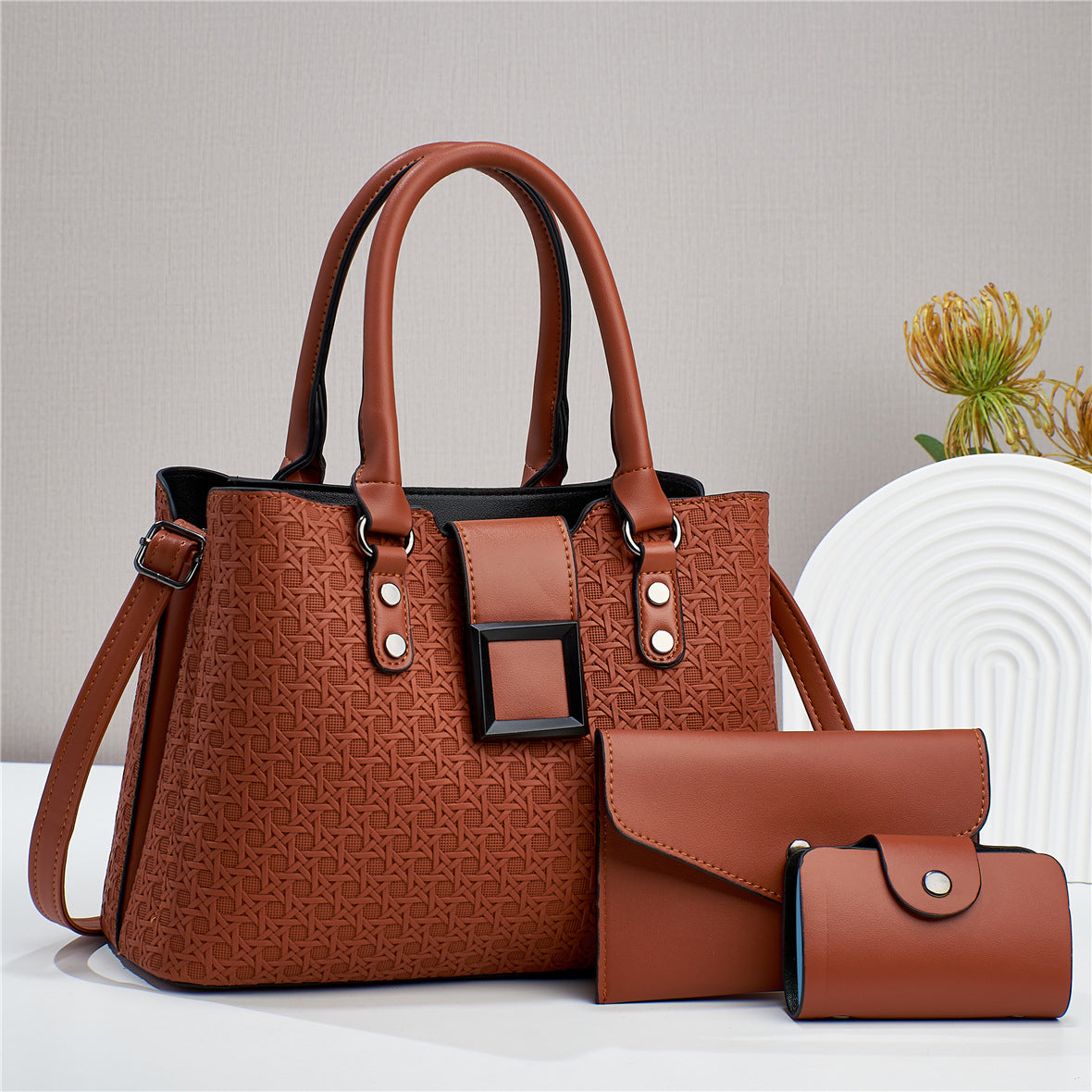 Elegant 3-Piece Handbag Set