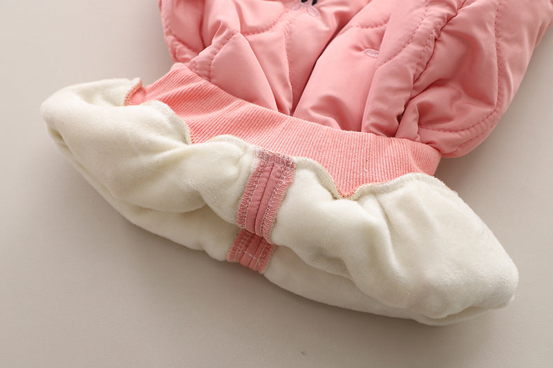 Embroidered Rabbit Coat Set