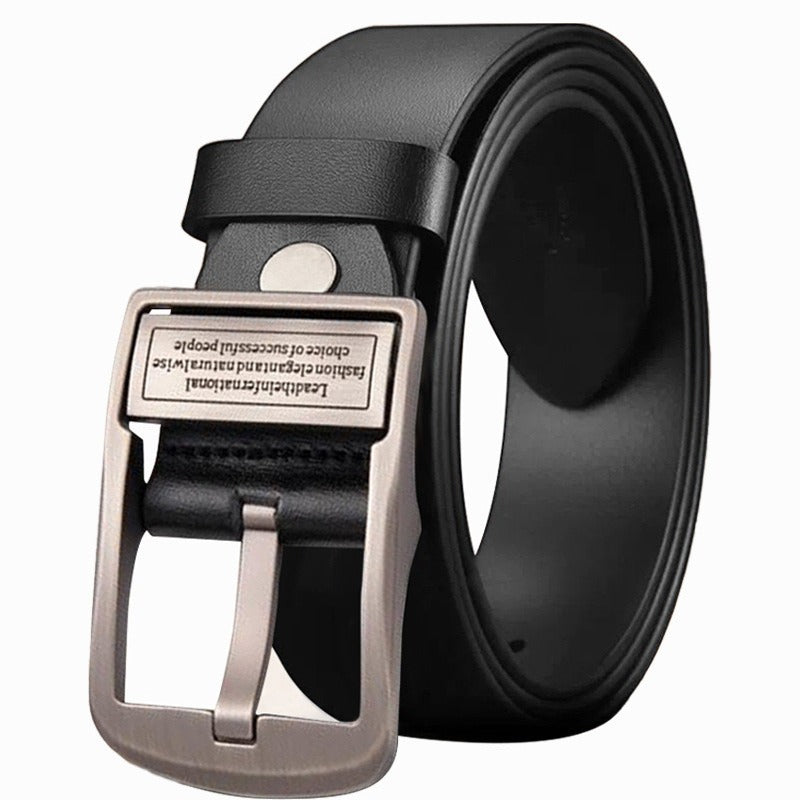 men's pin buckle cowhide belt simple retro belts