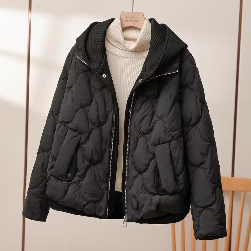 Women's Faux  Hooded Winter Puffer Jacket