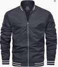 Mens Lightweight Trench Bomber Jacket  Windproof Casual Coat (EU Size)