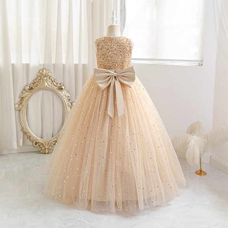 Sparkling Champagne Sleeveless Ball Gown
