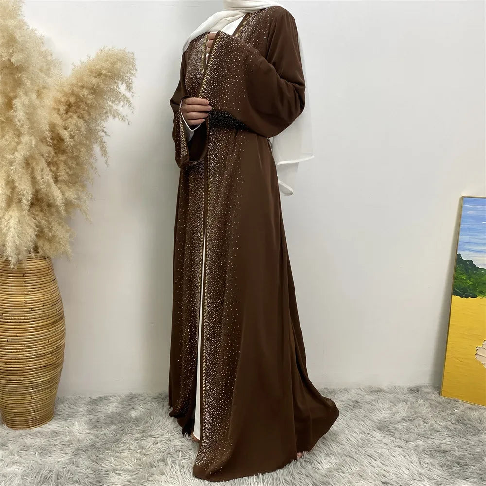 Diamond Tie Cardigan Dress with Pockets  Elegant & Stylish