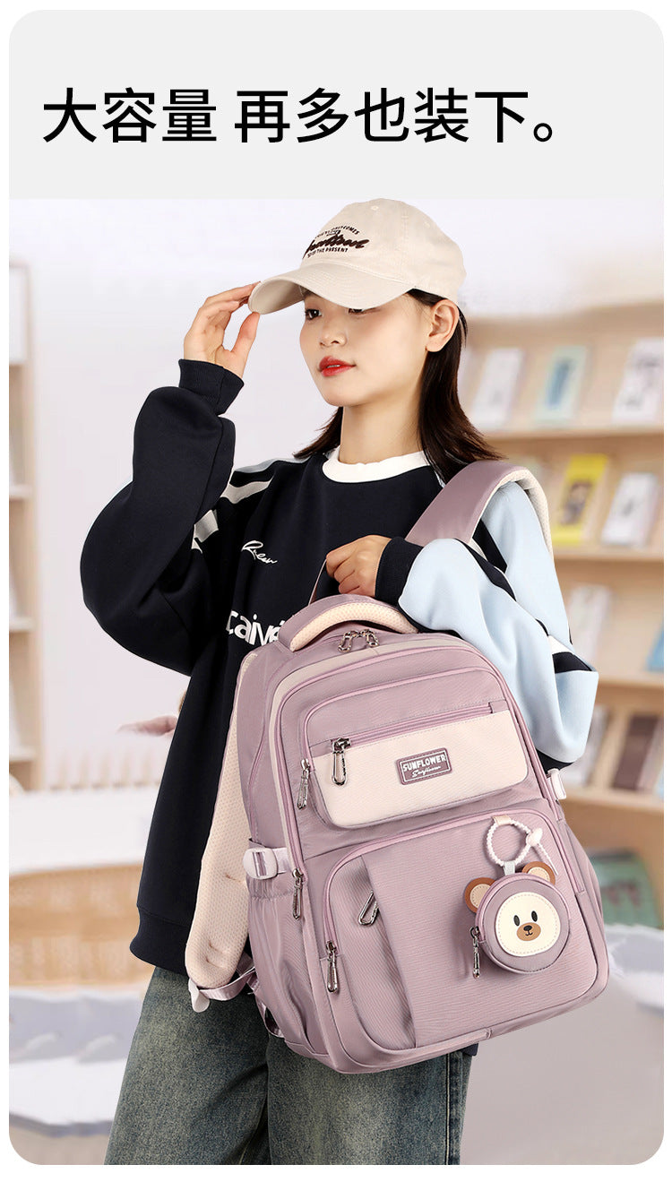 Girls School Backpack - Durable Large Capacity 20-35L Bag