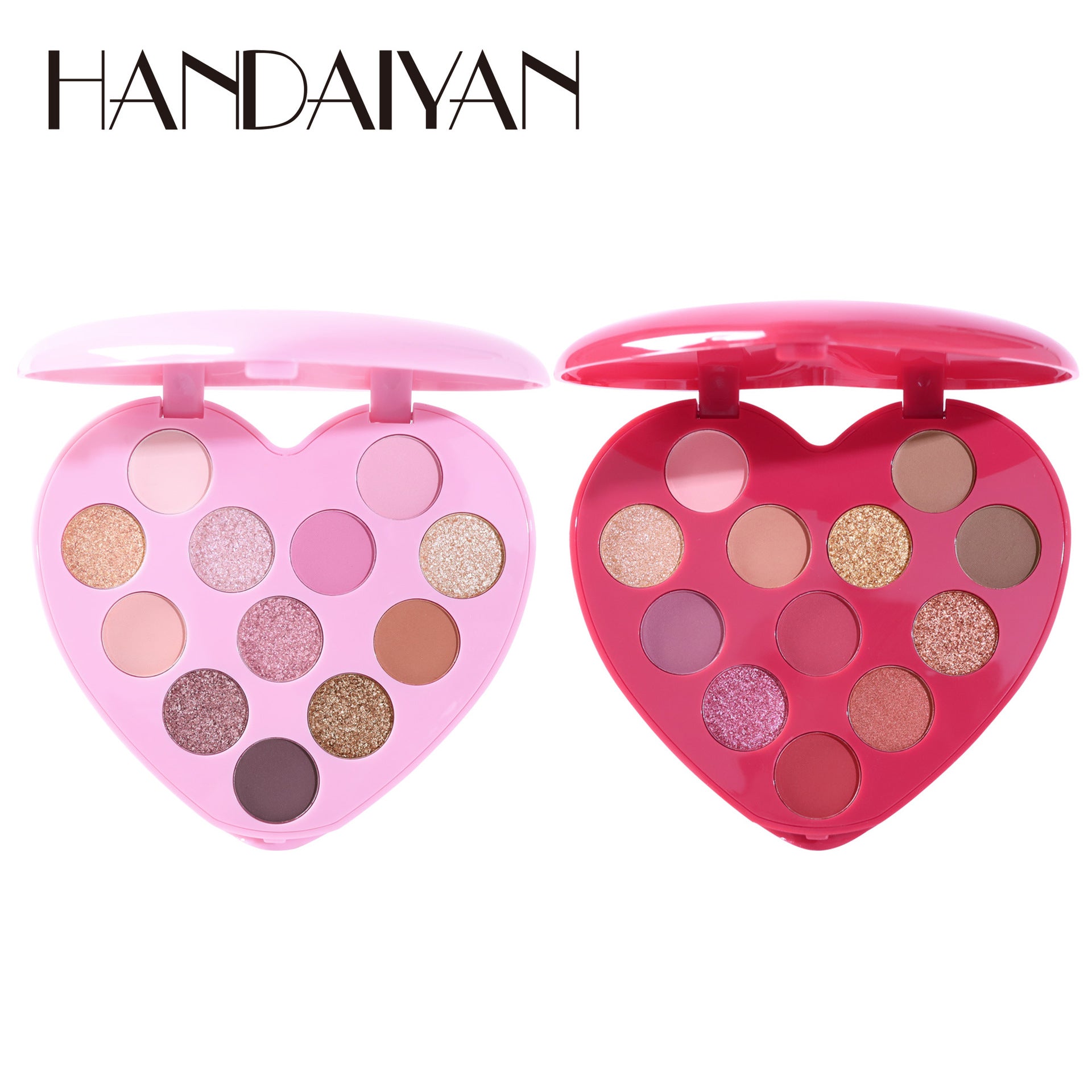 handaiyan Han Daiyan: 12 color pearlescent makeup palette, easy to color cross-border, matte eyeshadow palette.
