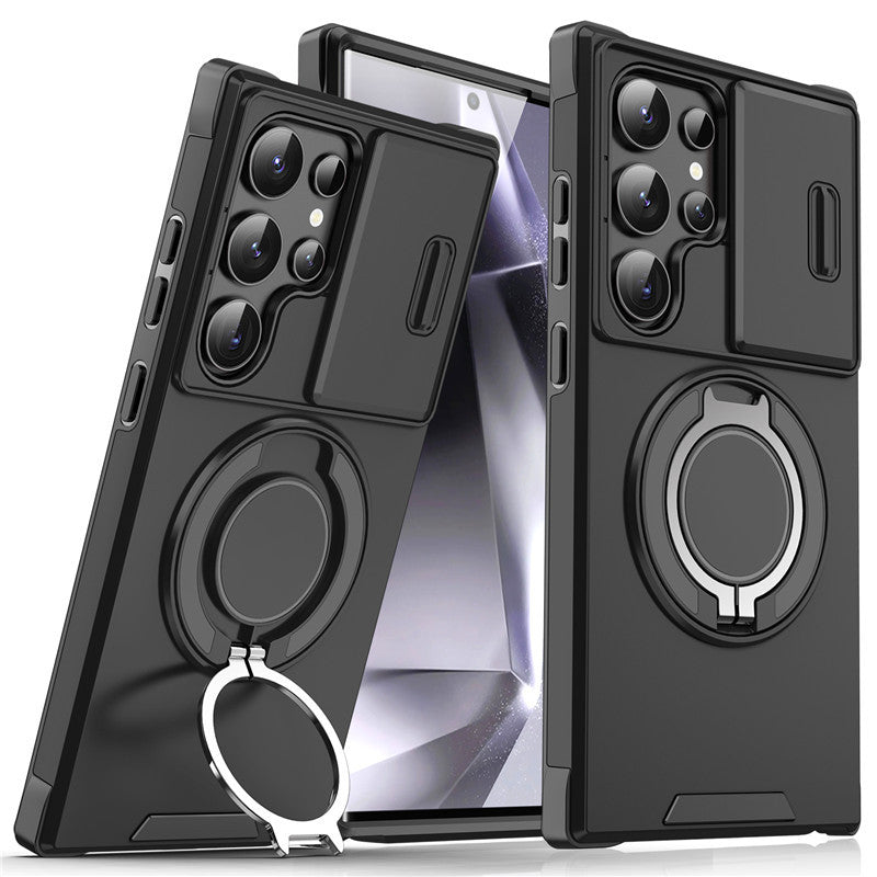 Samsung S26 Ultra CamShield Case with Rotating Stand