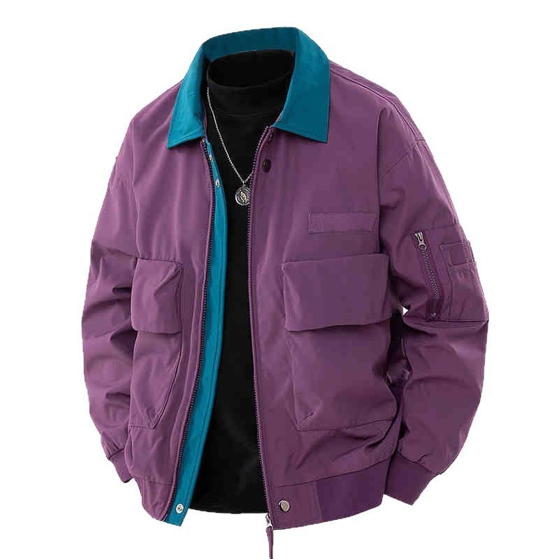 Men's Baseball Collar Cargo Jacket  Spring/Autumn
