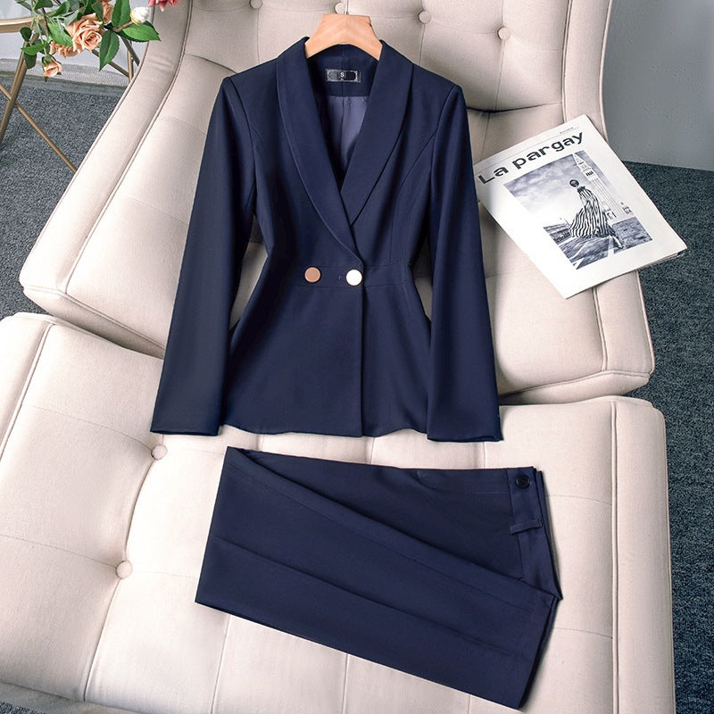 Womens 2-Piece Formal Trouser Suit Set