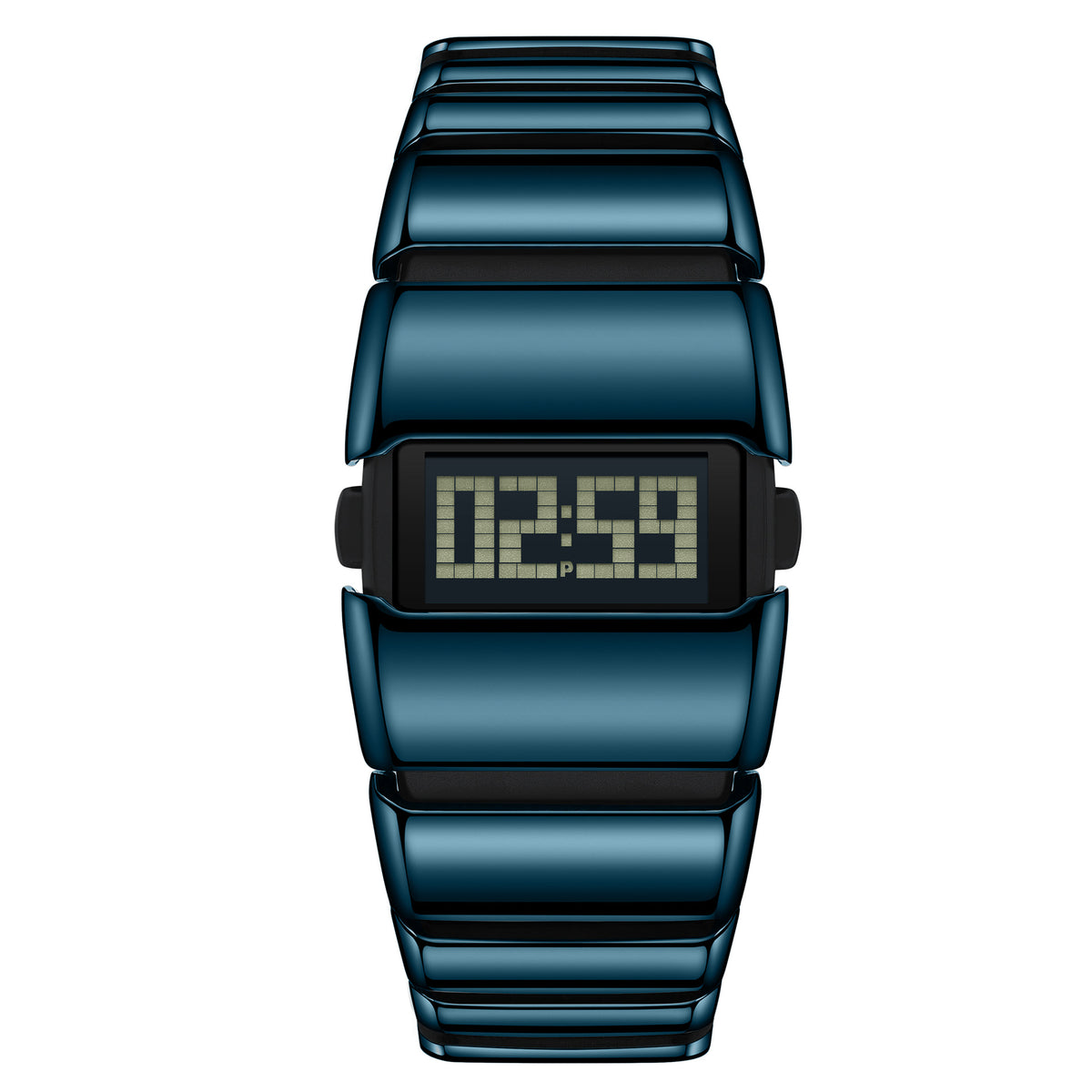 Premium Steel Band Timepiece - Men's Digital Watch