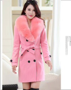 Women's coat mid-length multi-colored