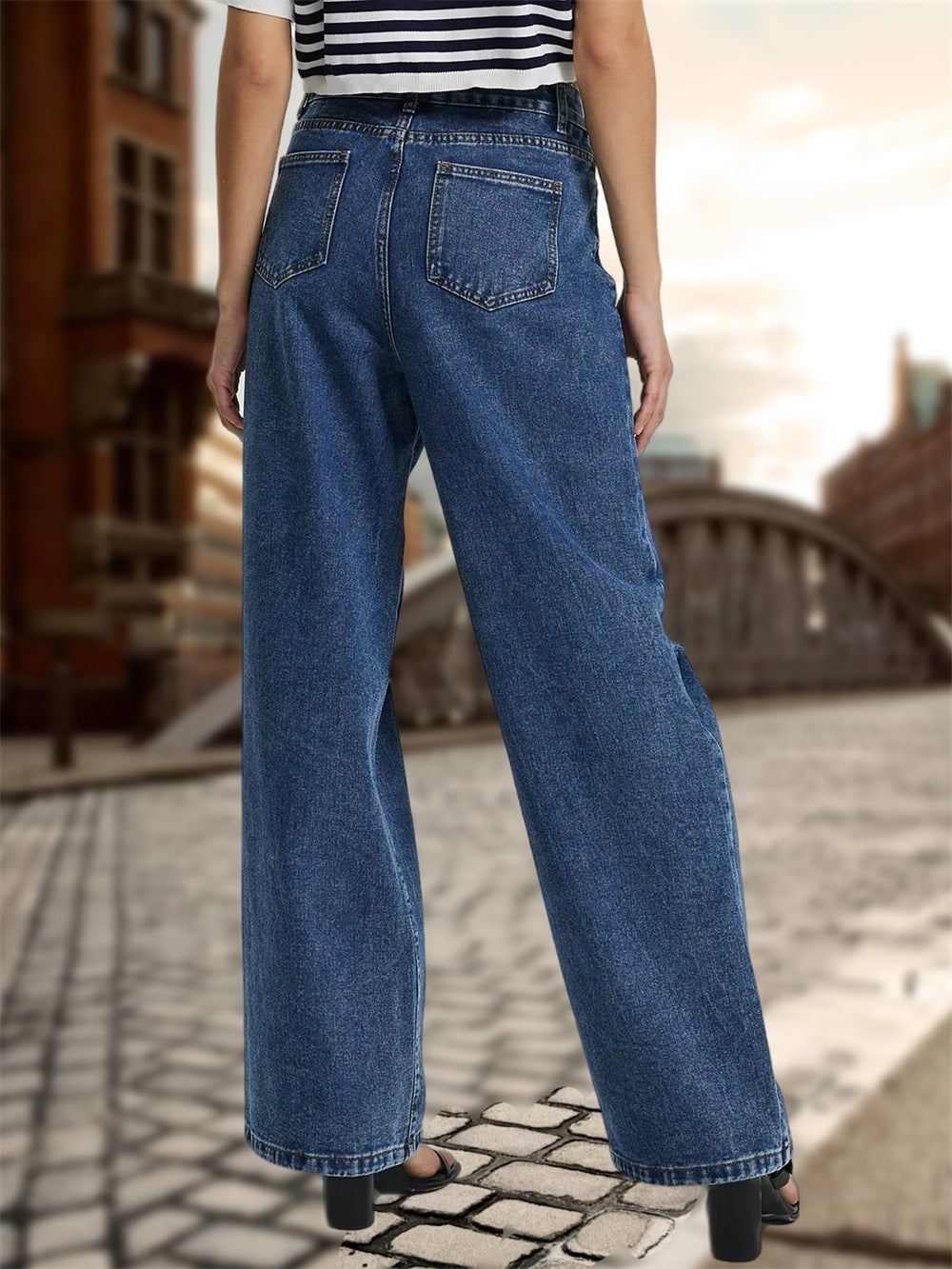 Wide-leg High Waist pants