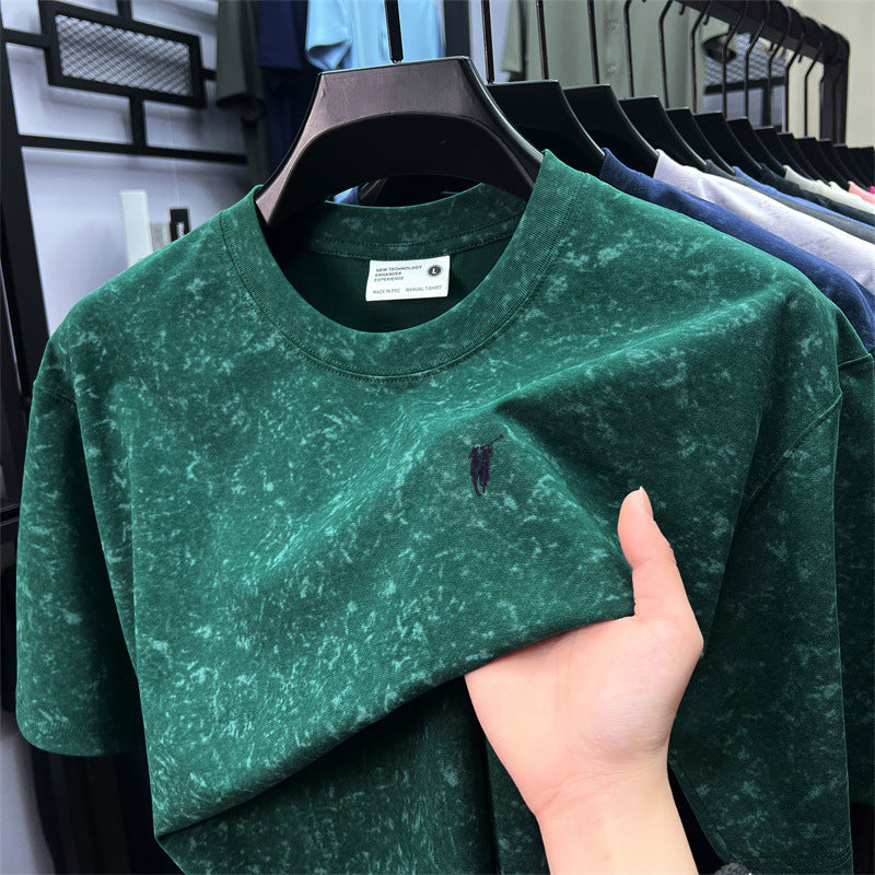 Men’s Cotton Embroidered Short Sleeve T-Shirt