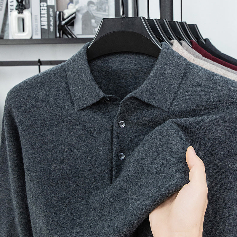 Knit Polo Luxe Sweater (On Hand)