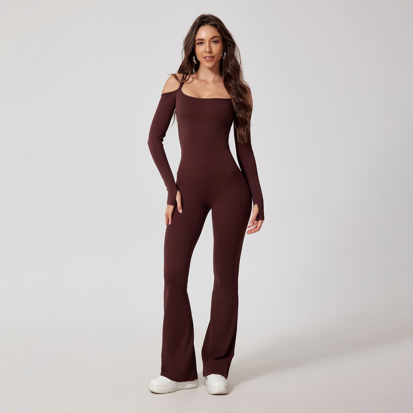Strappy-Back Jumpsuit with Flare Pants