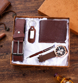 Elegant Men's Watch & Accessories Gift Set