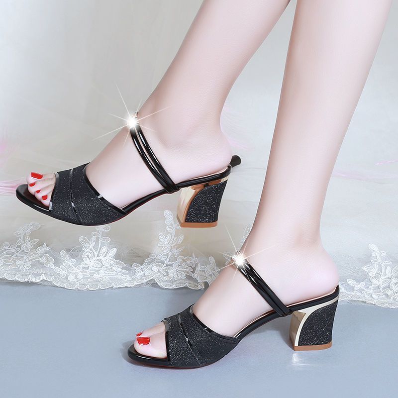 Fairy Style Block-Heeled Sandals
