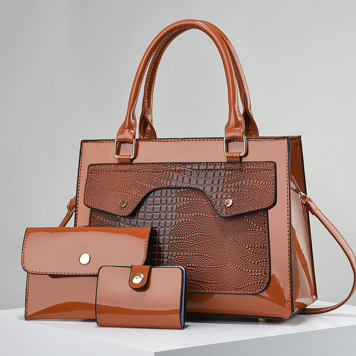 Shine 3-Piece Handbag Set