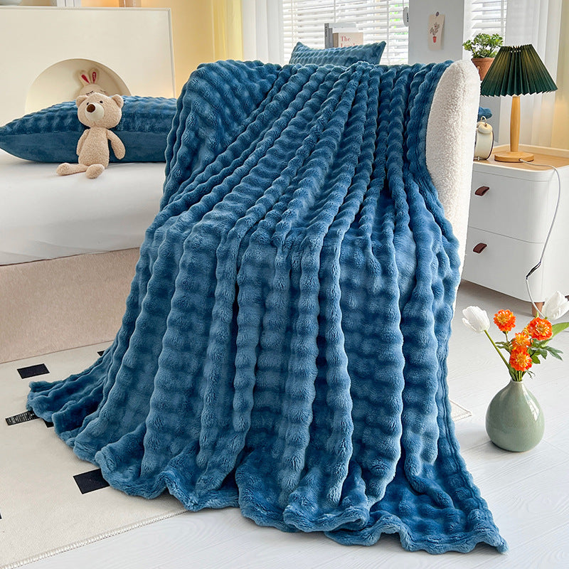 Bubble Velvet Throw Blanket