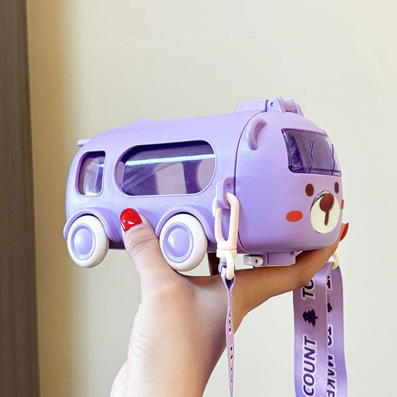 GoGo Bus Straw Drop-Proof Water Bottle