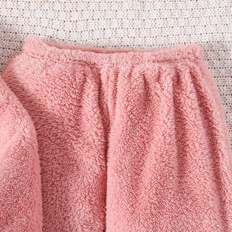 Girls' Plush Hoodie & Jogger Set